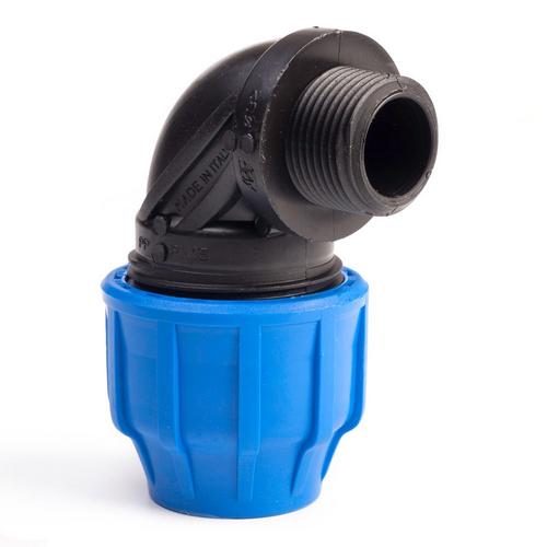 Plastica Alfa koleno 20 x 3/4" M, PN16