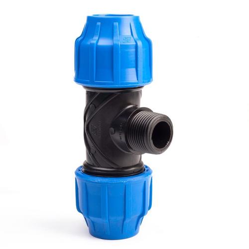 Plastica Alfa T-kus 20 x 1/2" M x 20, PN16
