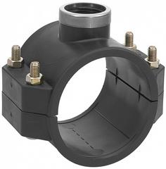 Irritec Anbohrschelle 90x 1 1/4"F, Metallflansch PN16