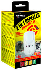 Weitech 2-in-1-Ultraschall- und elektromagnetischer Repeller
